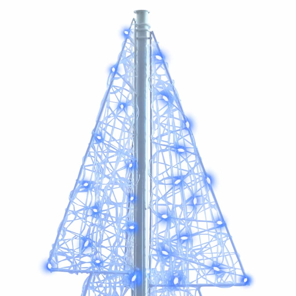 Božićno drvce s 240 LED svjetlima Plava 180 cm Akril