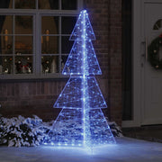 Božićno drvce s 240 LED svjetlima Plava 180 cm Akril