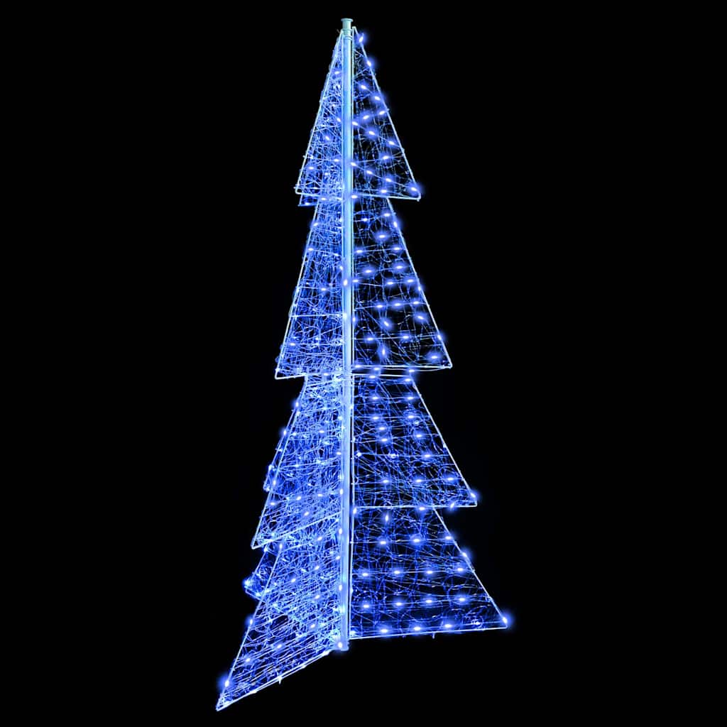 Božićno drvce s 240 LED svjetlima Plava 180 cm Akril