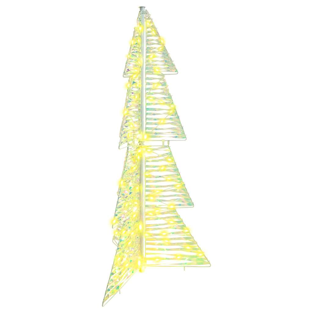 Božićno drvce s 100 LED svjetlima Topla bijela 120 cm PET