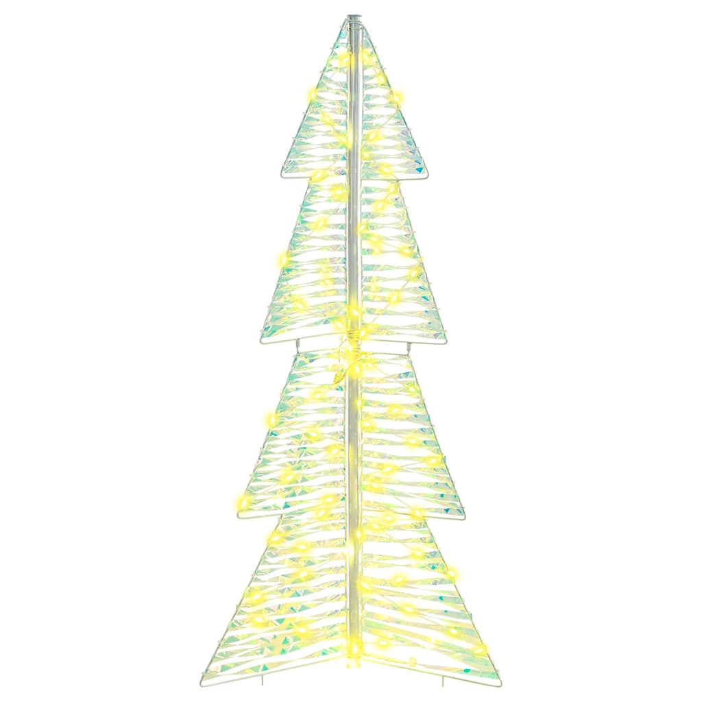 Božićno drvce s 100 LED svjetlima Topla bijela 120 cm PET