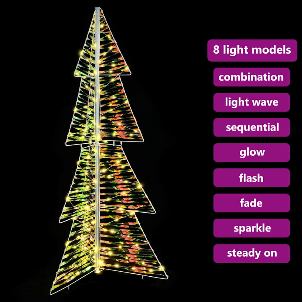 Božićno drvce s 160 LED svjetlima Topla bijela 150 cm PET