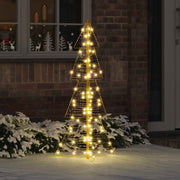Božićno drvce s 100 LED svjetlima Topla bijela 120 cm PET