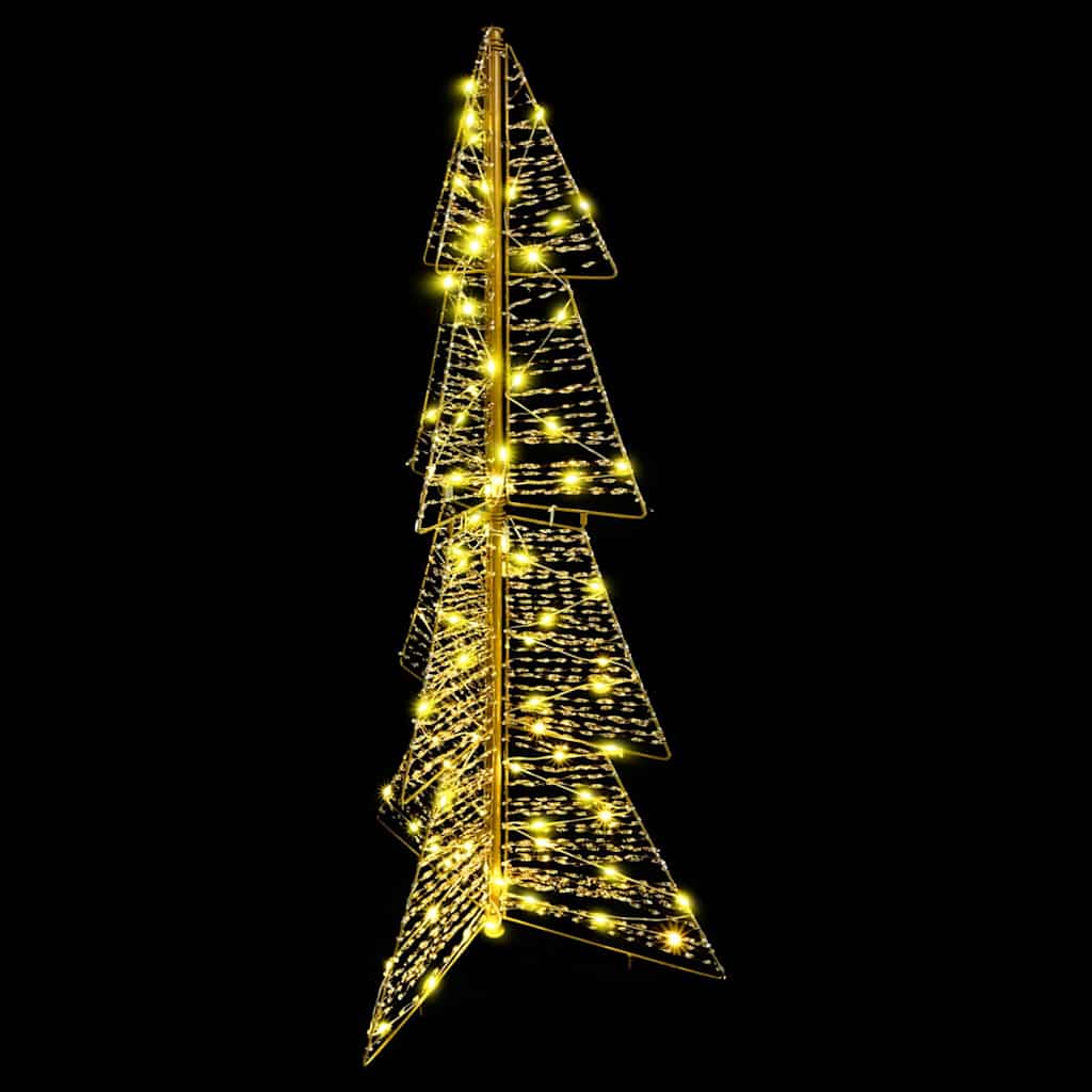 Božićno drvce s 100 LED svjetlima Topla bijela 120 cm PET