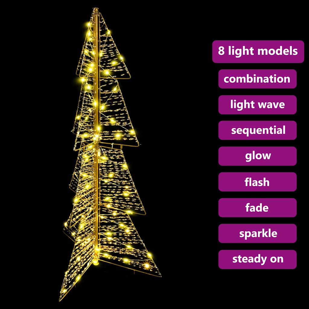 Božićno drvce s 100 LED svjetlima Topla bijela 120 cm PET