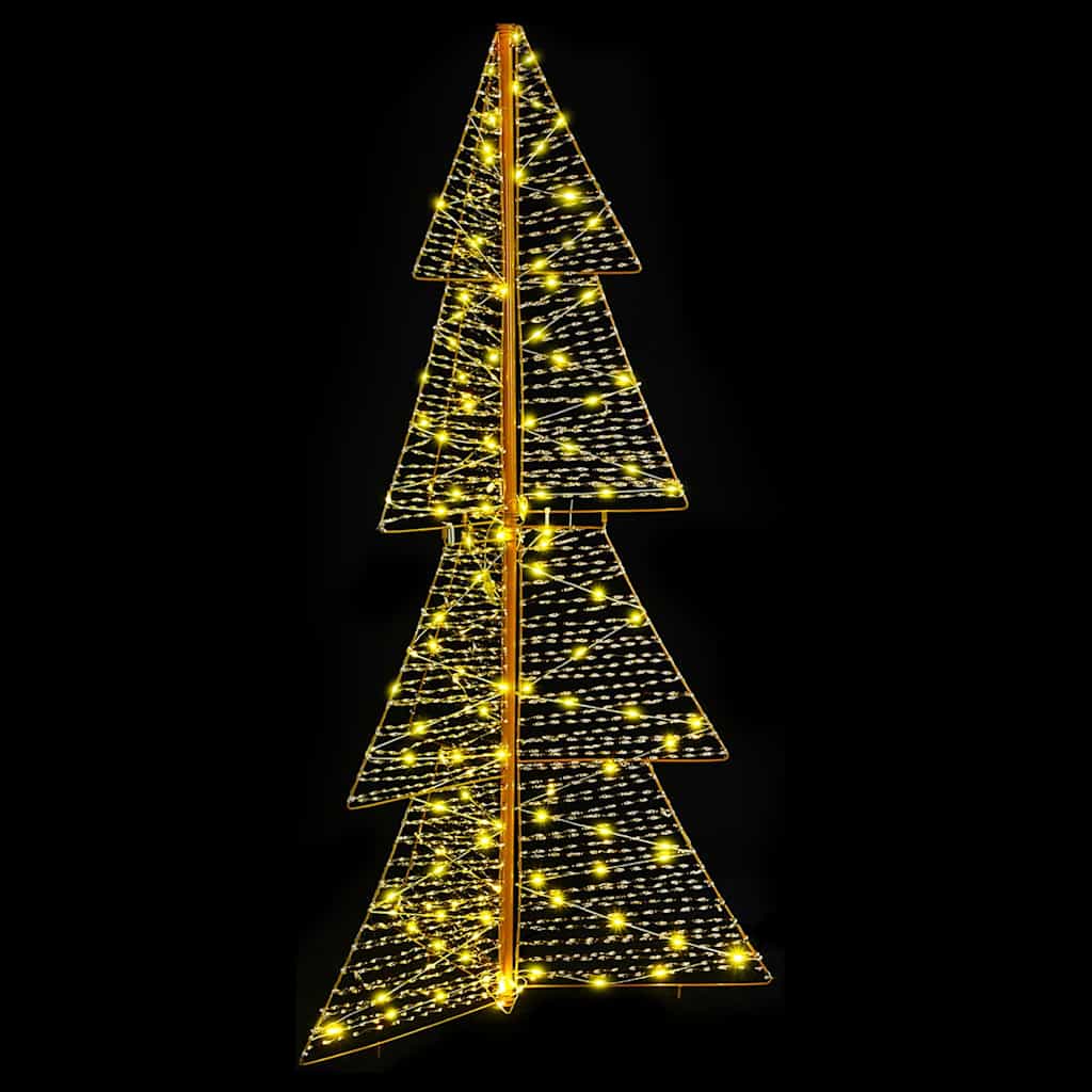Božićno drvce s 160 LED svjetlima Topla bijela 150 cm PET