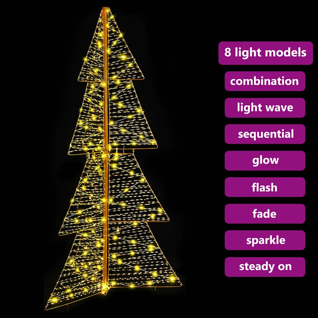 Božićno drvce s 160 LED svjetlima Topla bijela 150 cm PET