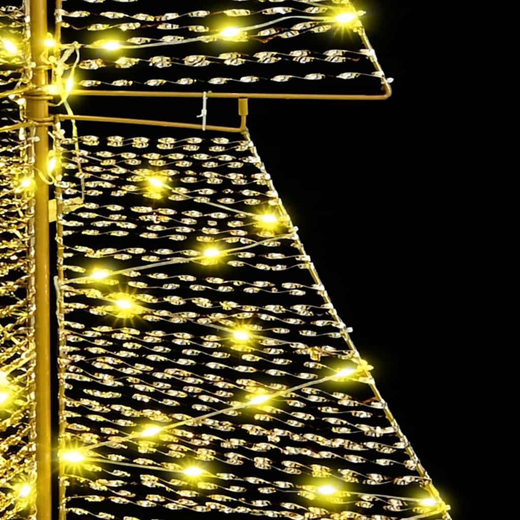Božićno drvce s 240 LED svjetlima Topla bijela 180 cm PET