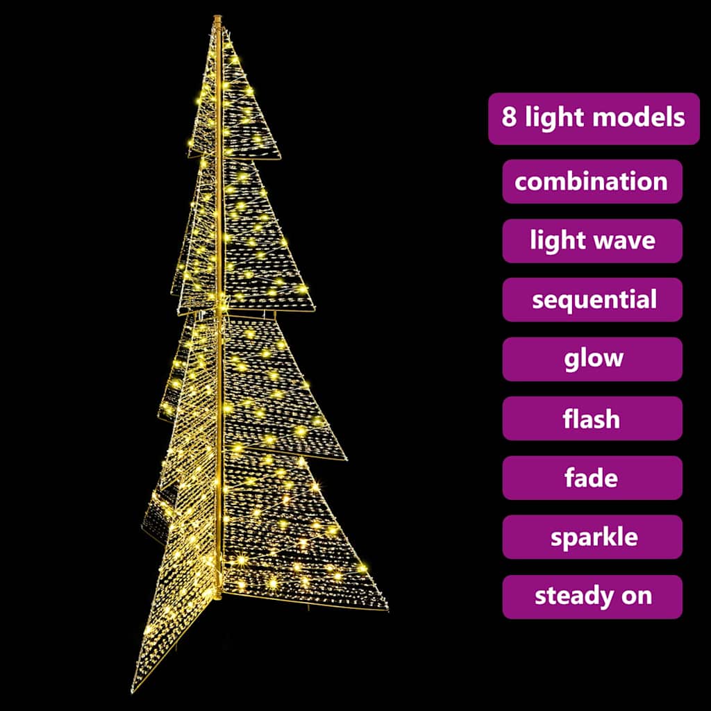 Božićno drvce s 240 LED svjetlima Topla bijela 180 cm PET
