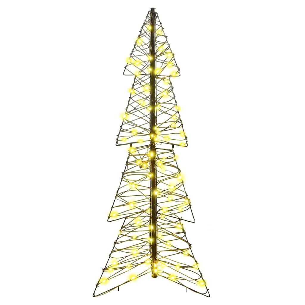 Božićno drvce s 100 LED svjetlima Topla bijela 120 cm Ratan
