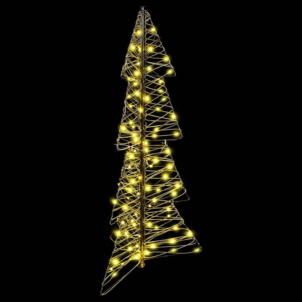 Božićno drvce s 100 LED svjetlima Topla bijela 120 cm Ratan