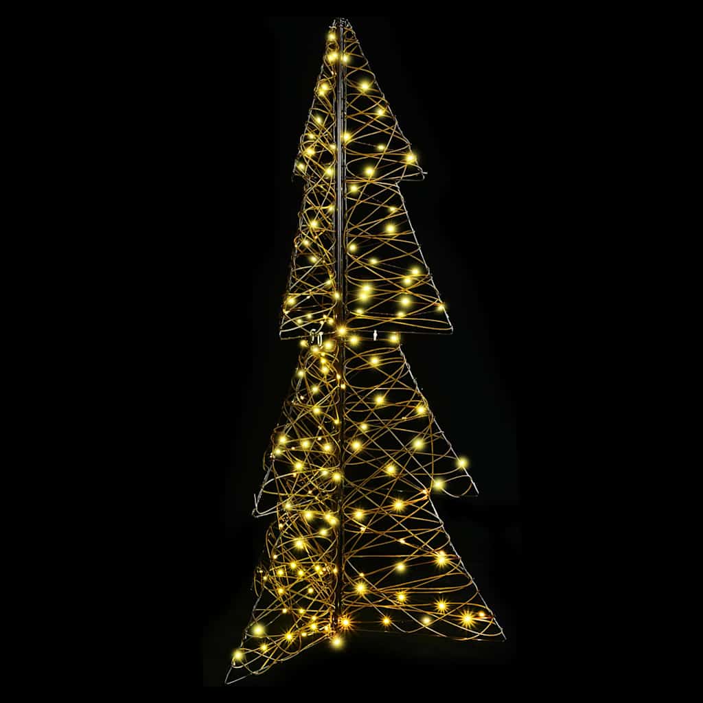 Božićno drvce s 160 LED svjetlima Topla bijela 150 cm Ratan