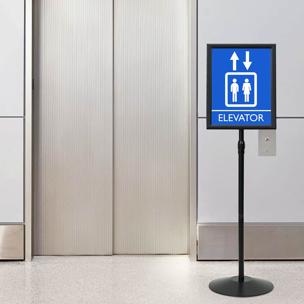 Postolje za poster Srebrno a3 PVC i čelik