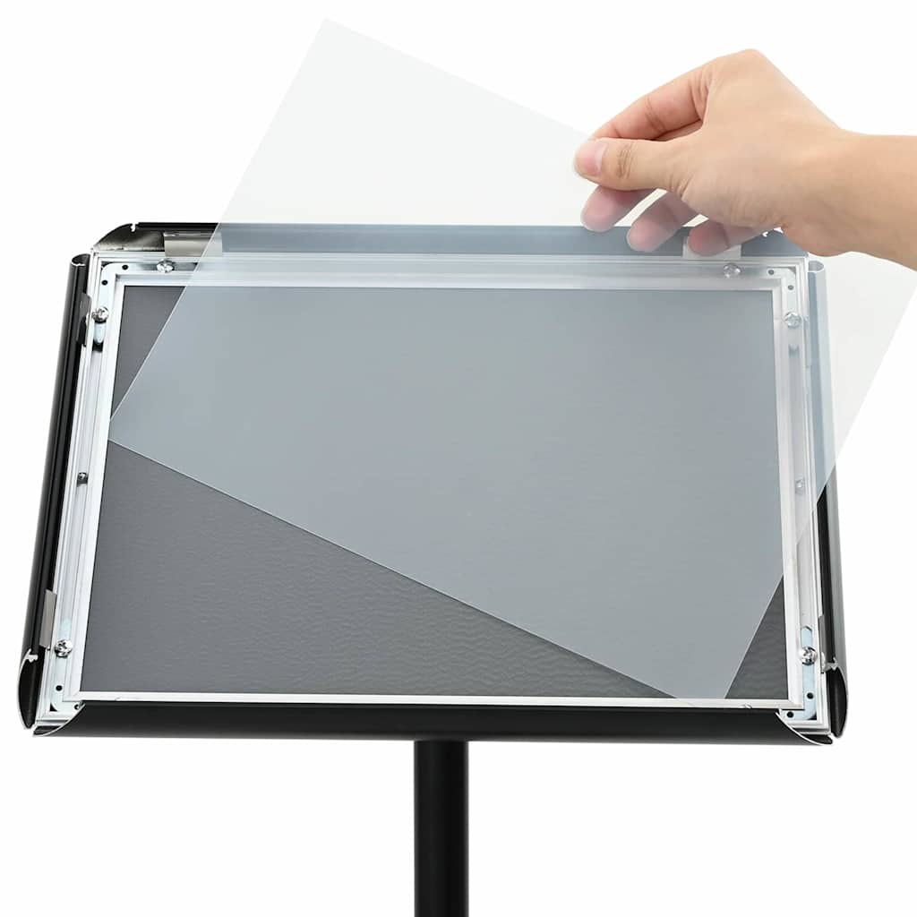 Postolje za poster Srebrno a3 PVC i čelik