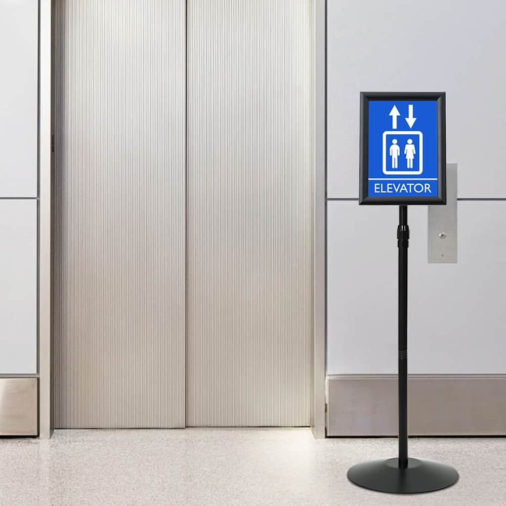 Postolje za poster Srebrno a4 PVC i čelik