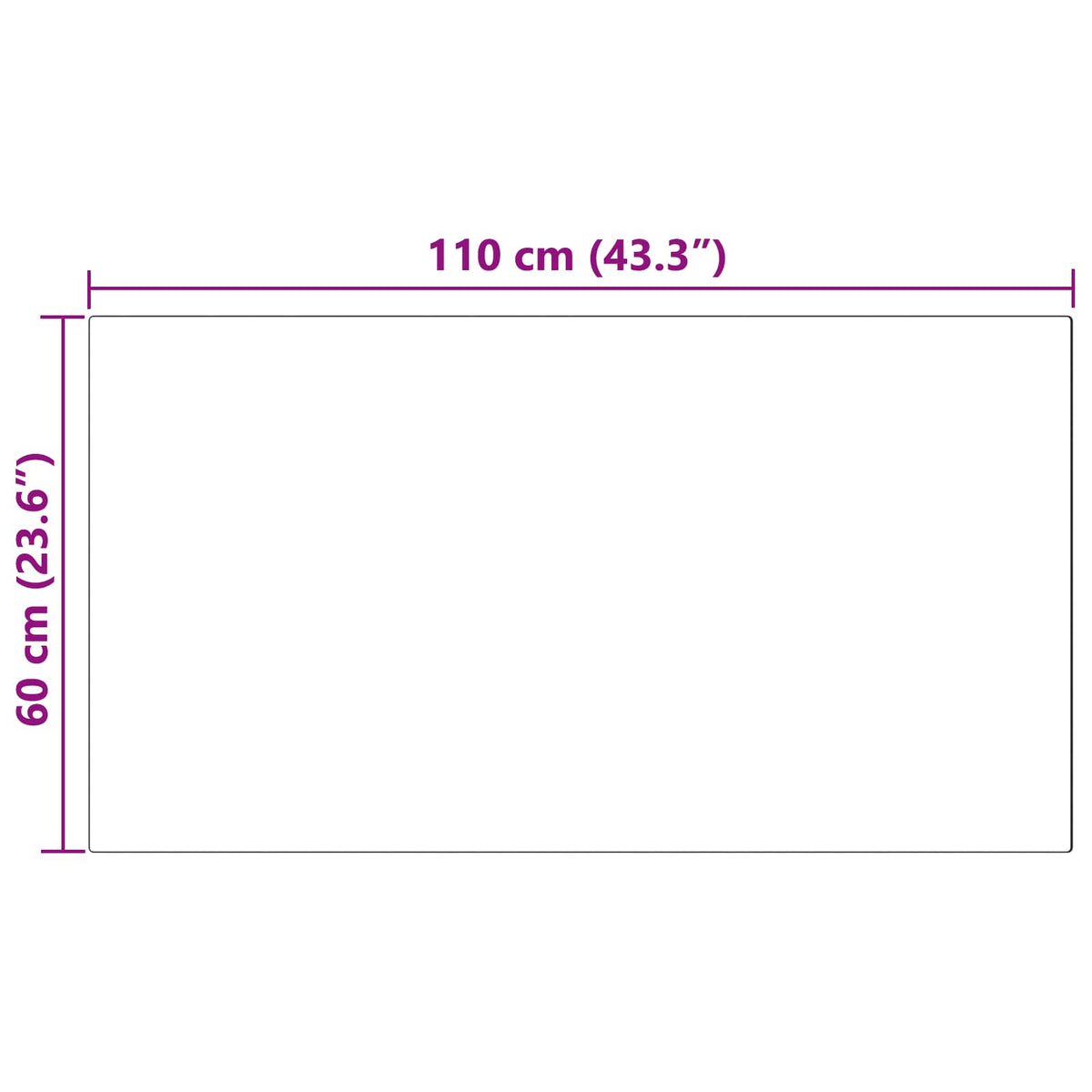Tepih od umjetne ovčje kože TAFALLA Bijela 60 x 110 cm