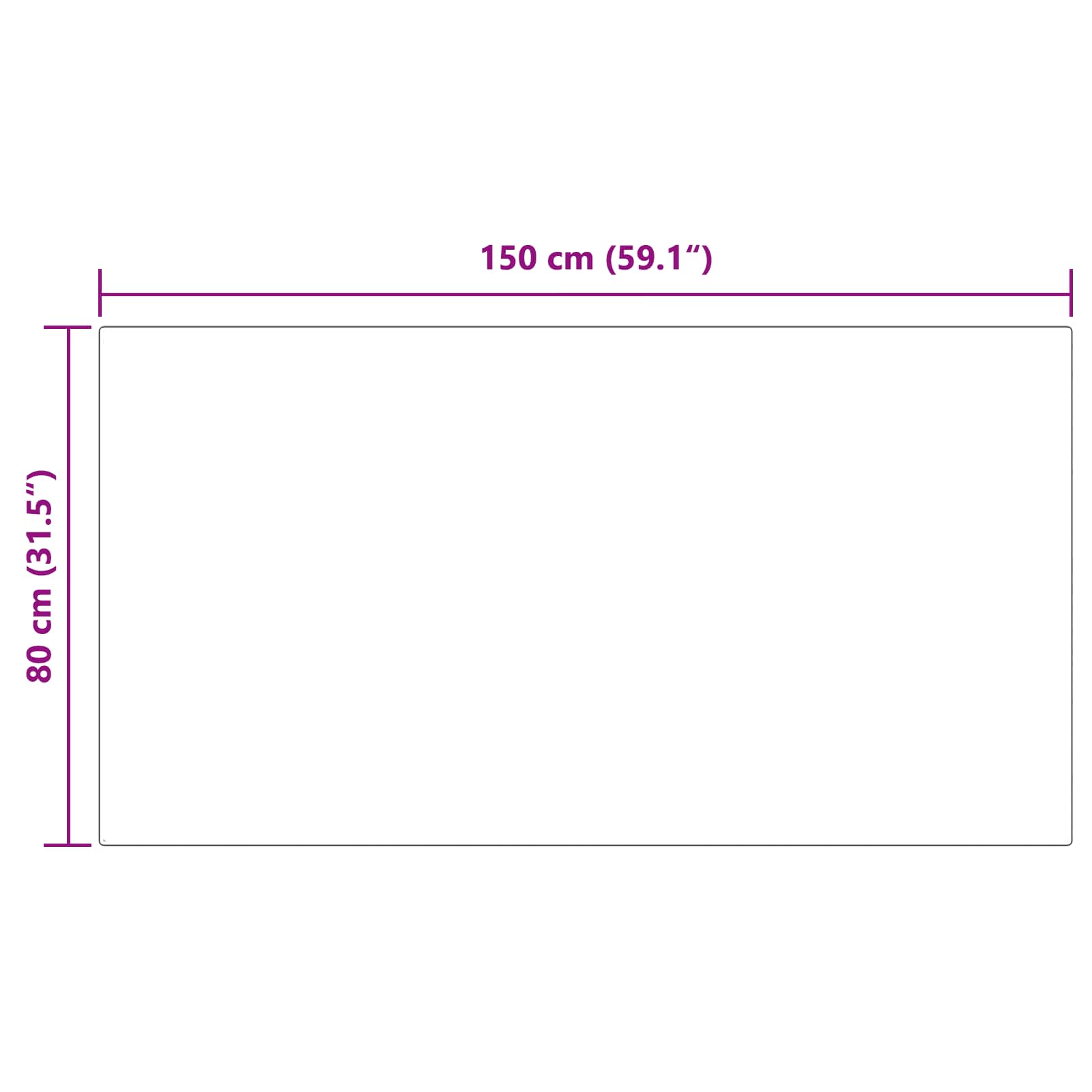 Tepih od umjetne ovčje kože TAFALLA Bijela 80 x 150 cm