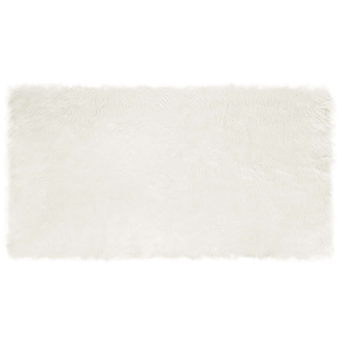 Tepih od umjetne ovčje kože TAFALLA Bijela 80 x 150 cm
