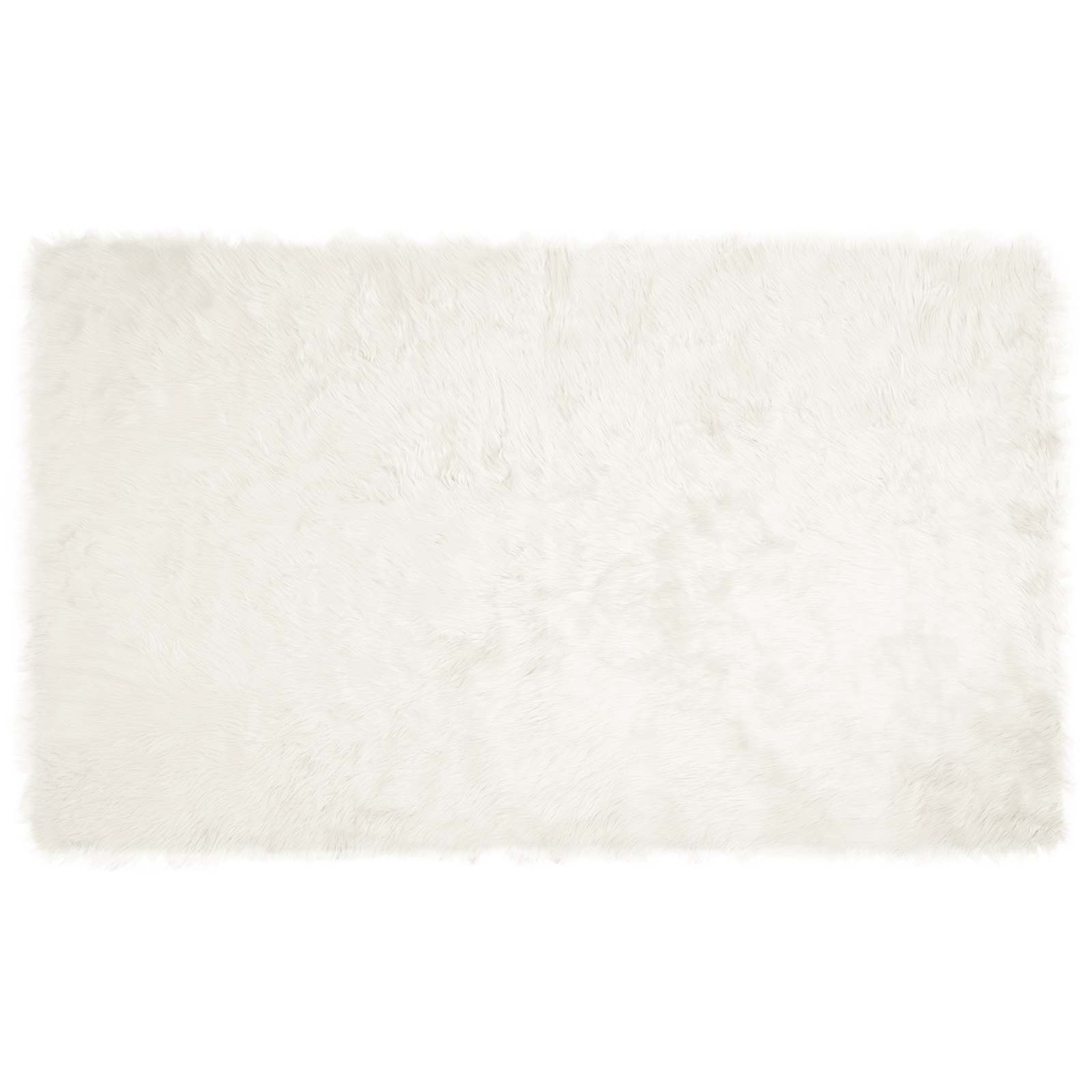 Tepih od umjetne ovčje kože TAFALLA Bijela 100 x 200 cm