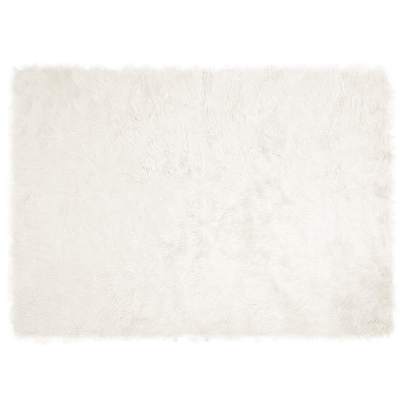 Tepih od umjetne ovčje kože TAFALLA Bijela 120 x 170 cm