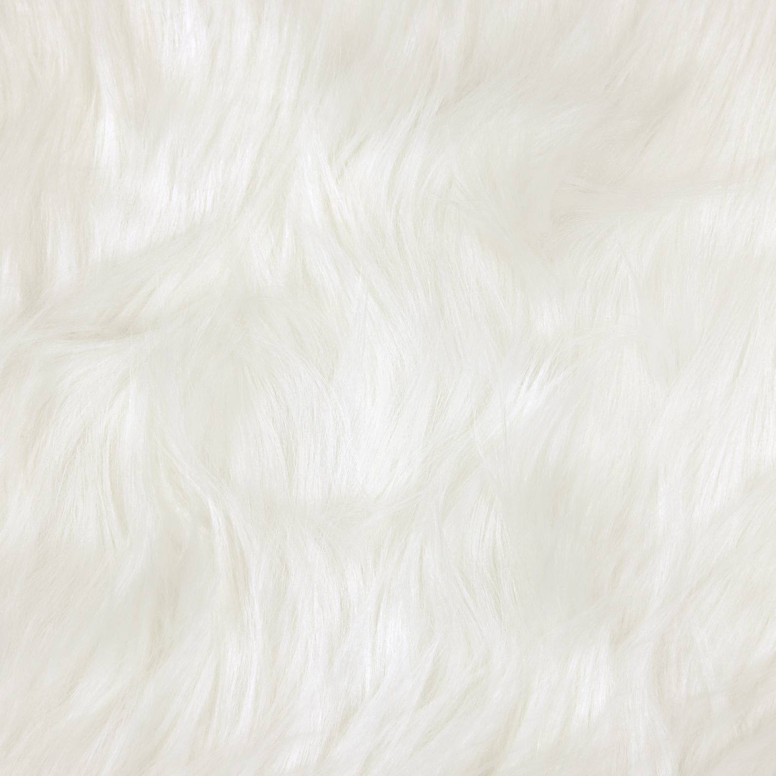Tepih od umjetne ovčje kože TAFALLA Bijela 240 x 240 cm