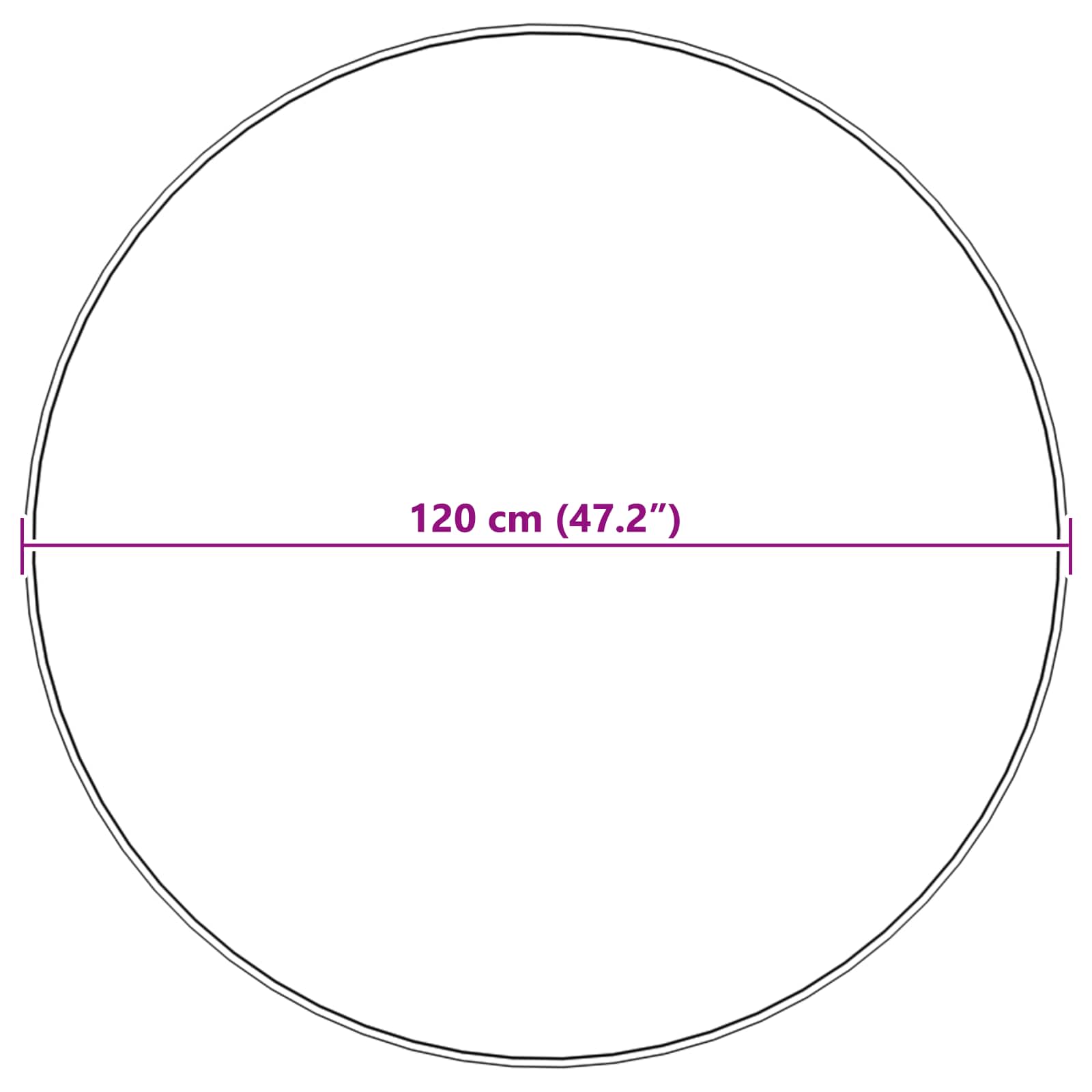 Tepih od umjetne ovčje kože TAFALLA Bež Ø 120 cm Poliester