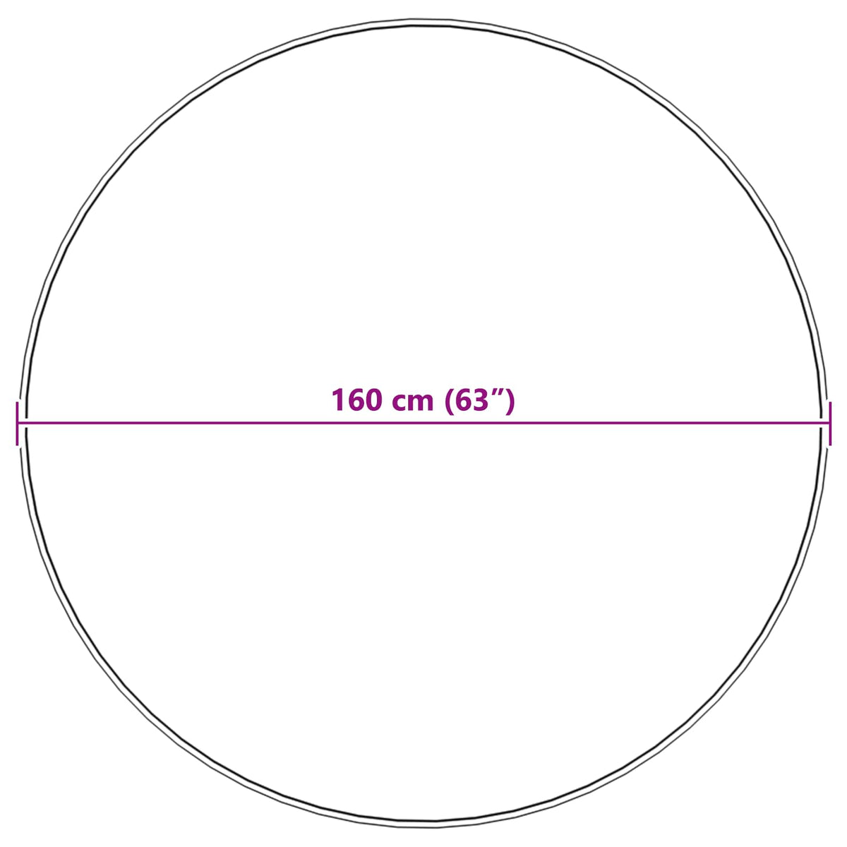 Tepih od umjetne ovčje kože TAFALLA Bež Ø 160 cm Poliester