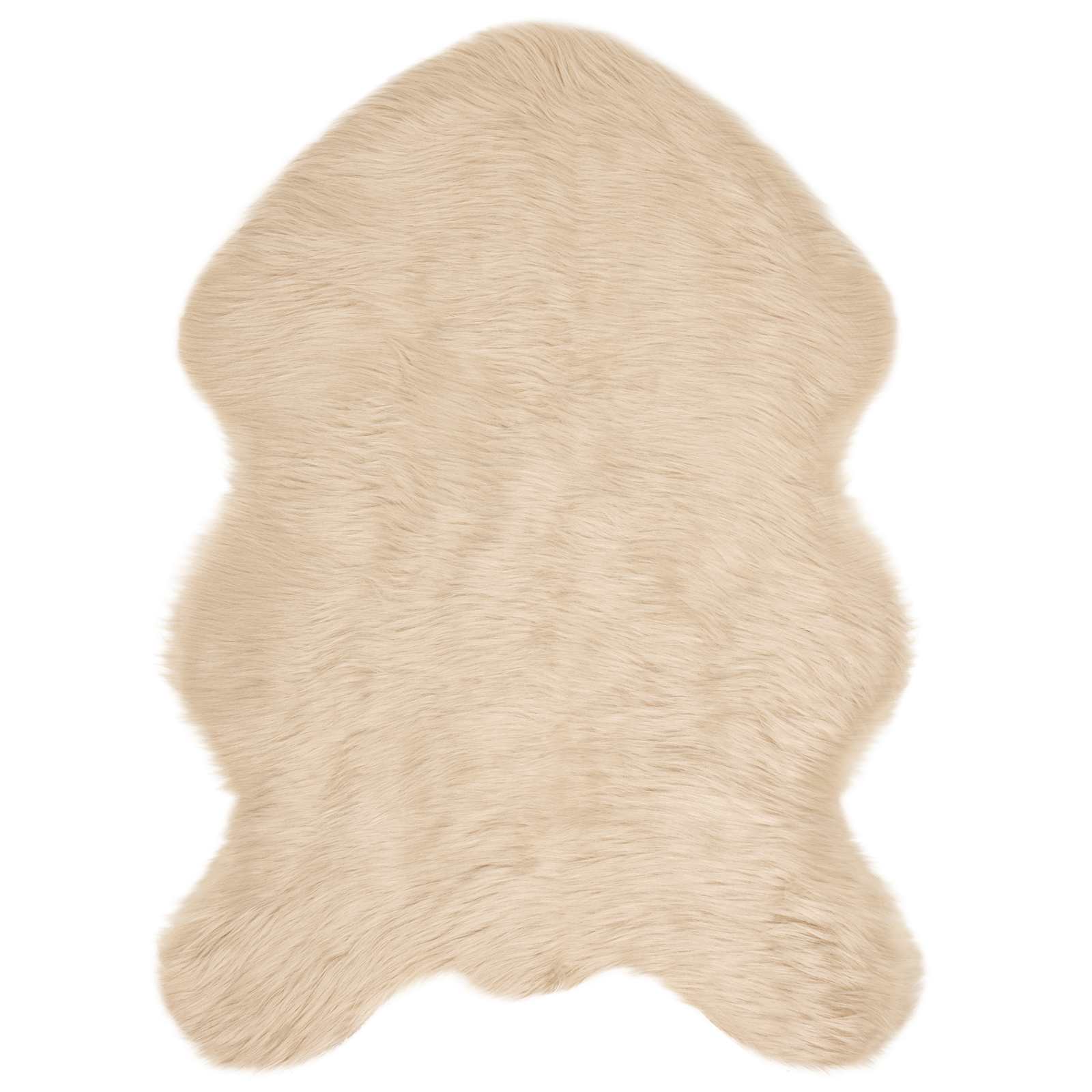 Tepih od umjetne ovčje kože TAFALLA Bež 60 x 90 cm Poliester