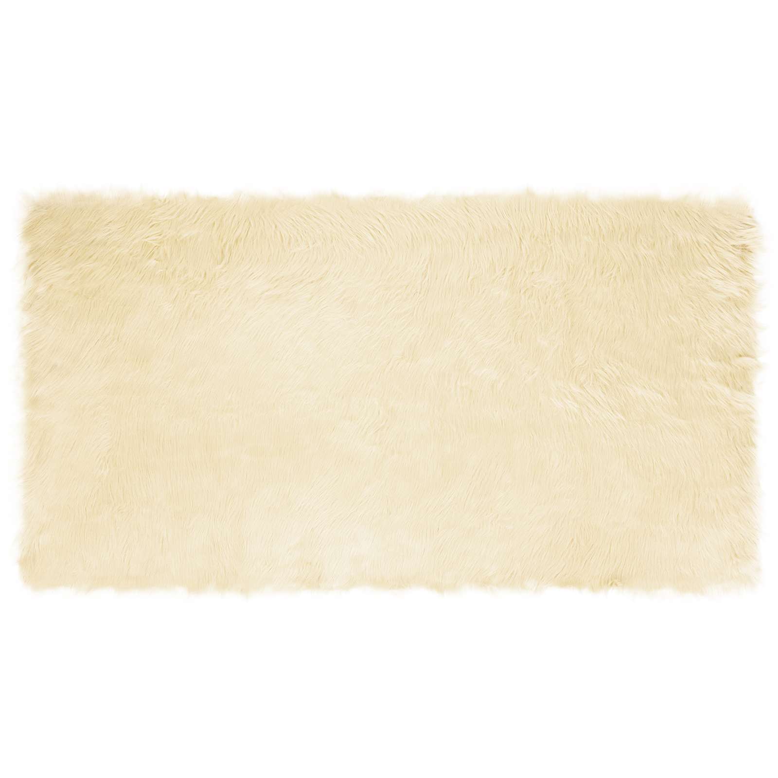 Tepih od umjetne ovčje kože TAFALLA Krem 60 x 110 cm Poliester