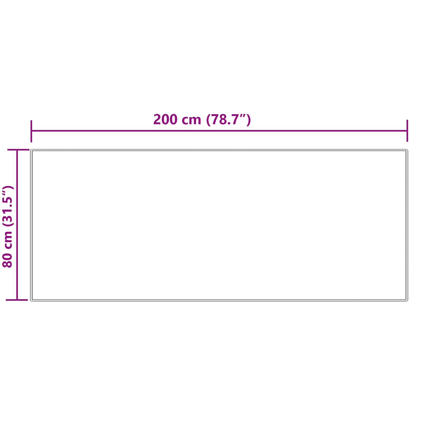 Tepih od umjetne ovčje kože TAFALLA Krem 80 x 200 cm Poliester