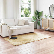 Tepih od umjetne ovčje kože TAFALLA Krem 140 x 200 cm Poliester