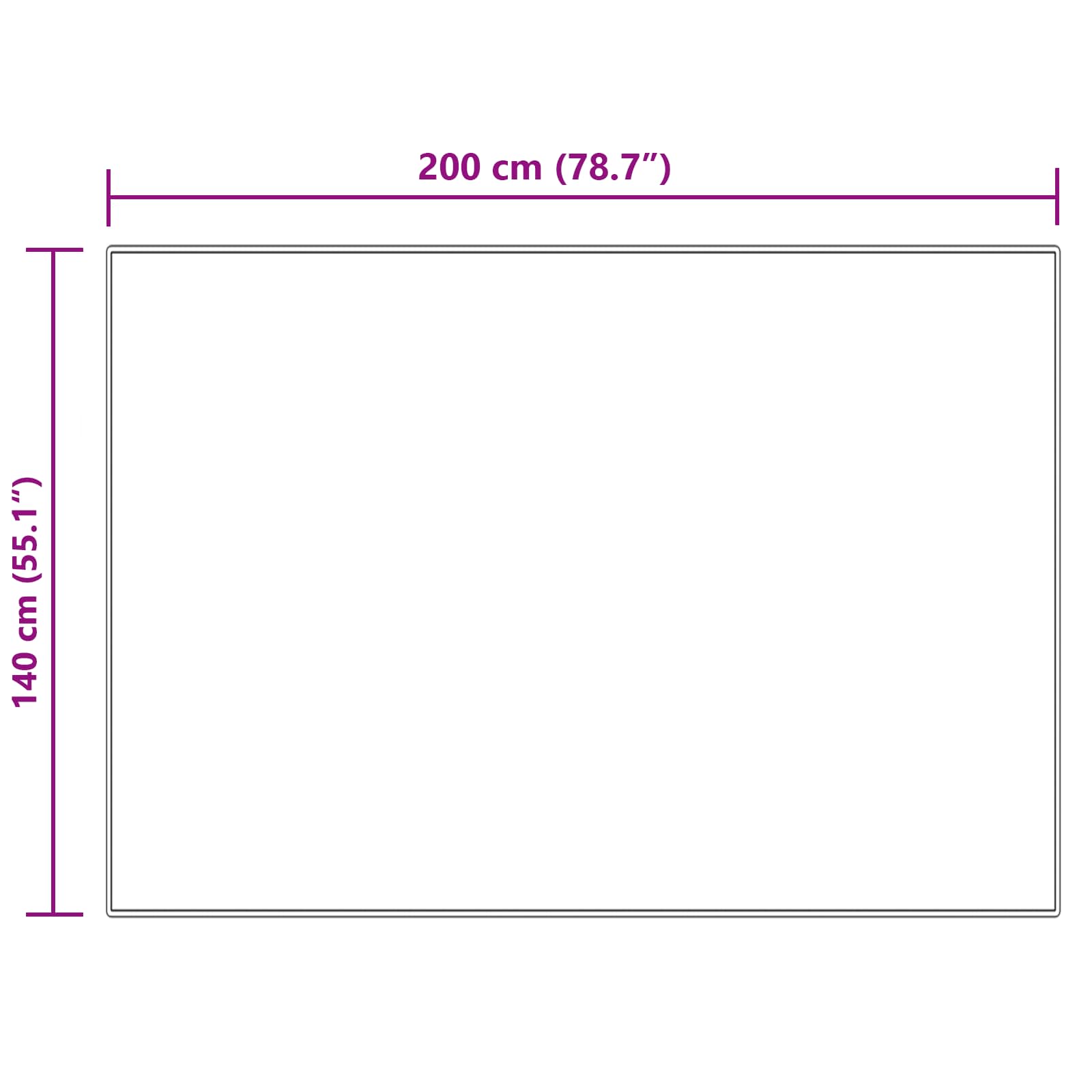 Tepih od umjetne ovčje kože TAFALLA Krem 140 x 200 cm Poliester