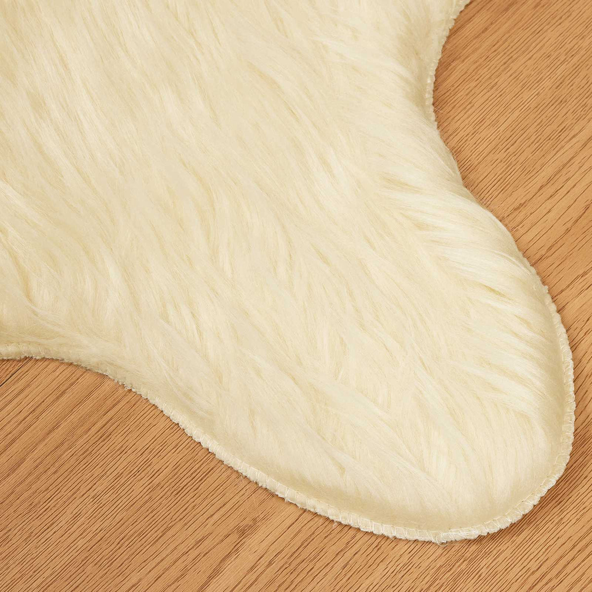 Tepih od umjetne ovčje kože TAFALLA Krem 50 x 80 cm Poliester