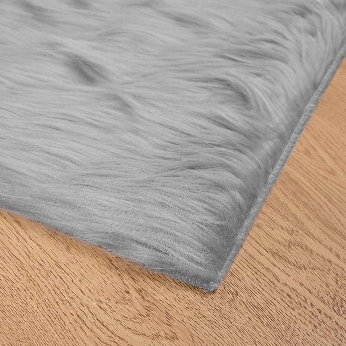 Tepih od umjetne ovčje kože TAFALLA Siva 80 x 150 cm Poliester