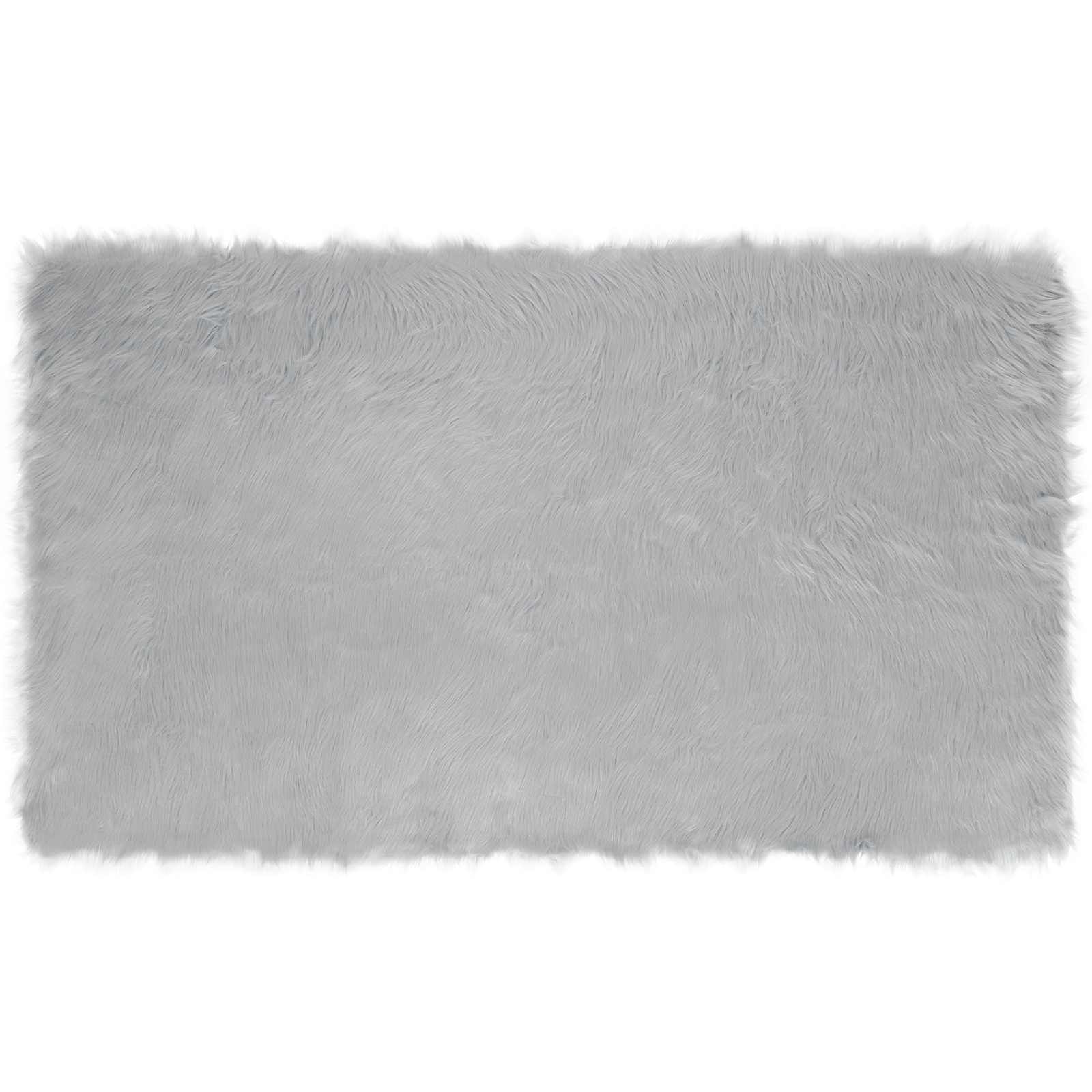 Tepih od umjetne ovčje kože TAFALLA Siva 100 x 200 cm Poliester