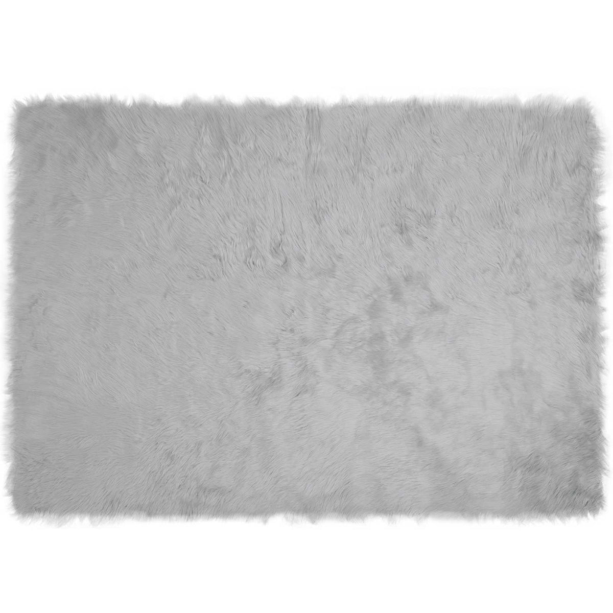 Tepih od umjetne ovčje kože TAFALLA Siva 140 x 200 cm Poliester