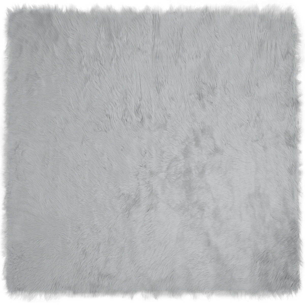 Tepih od umjetne ovčje kože TAFALLA Siva 160 x 160 cm Poliester