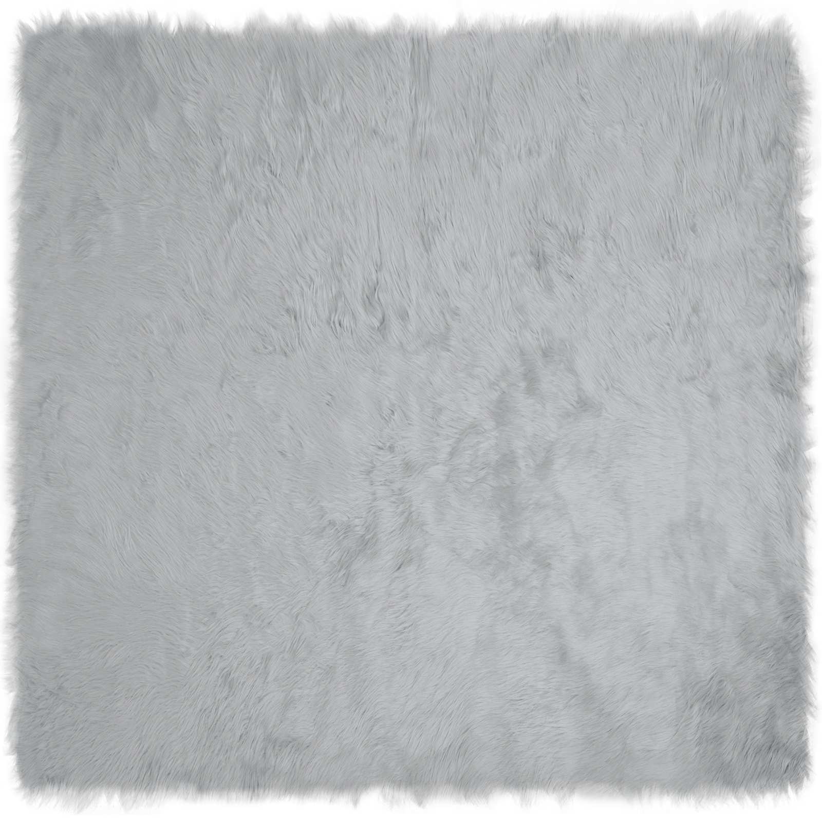 Tepih od umjetne ovčje kože TAFALLA Siva 200 x 200 cm Poliester