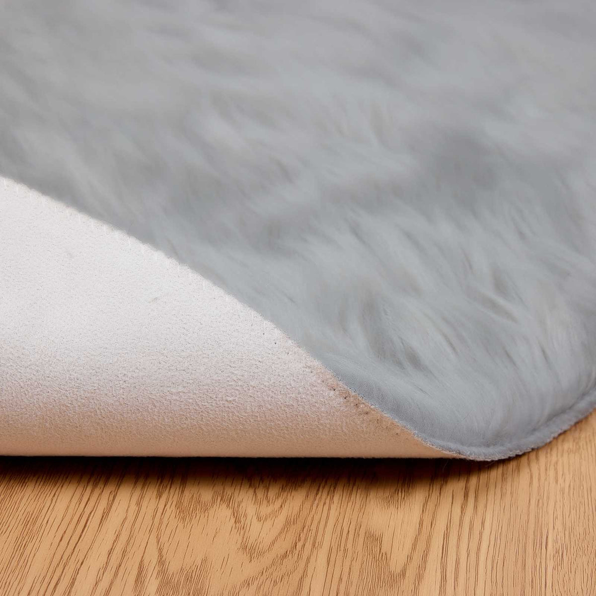Tepih od umjetne ovčje kože TAFALLA Siva Ø 80 cm Poliester