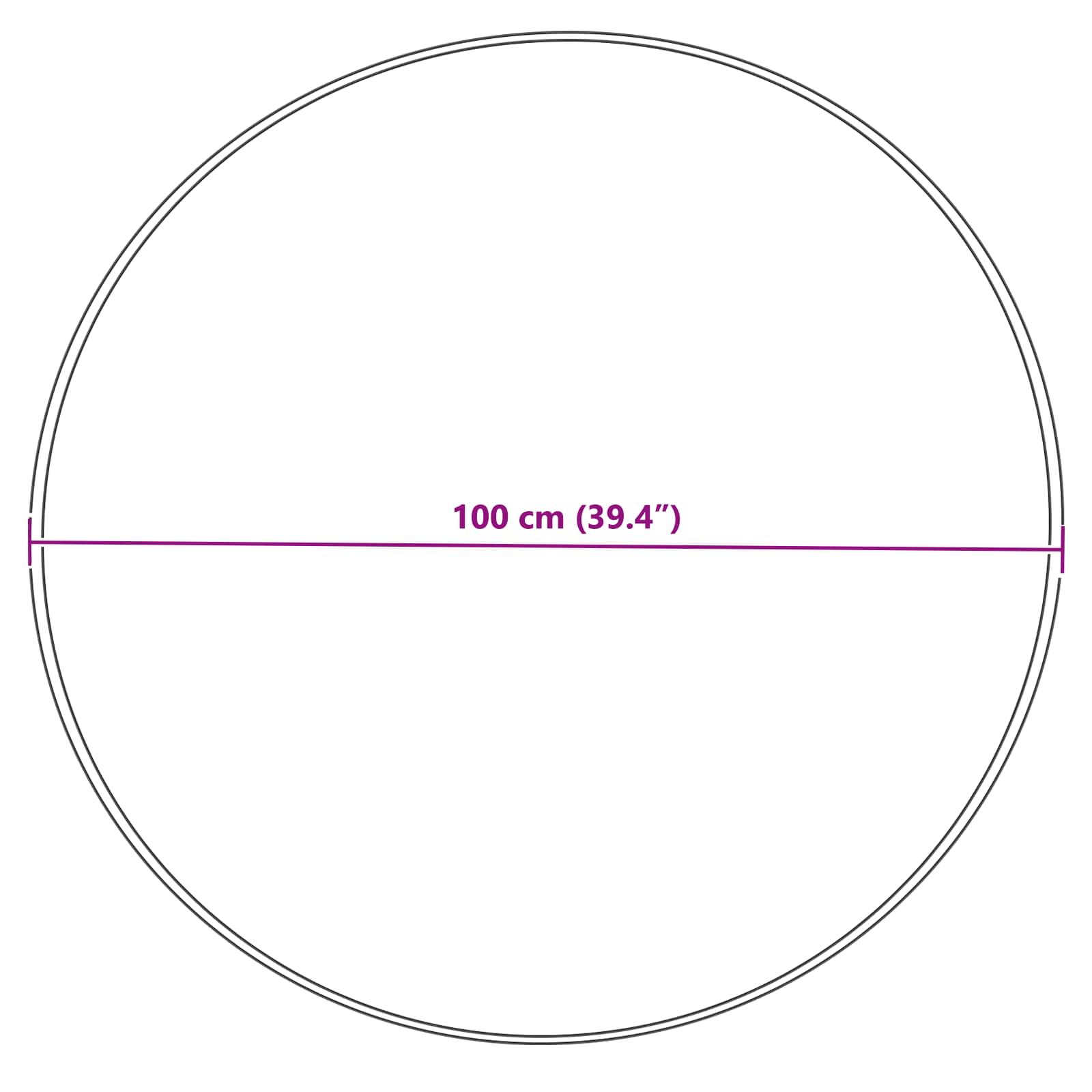 Tepih od umjetne ovčje kože TAFALLA Siva Ø 100 cm Poliester