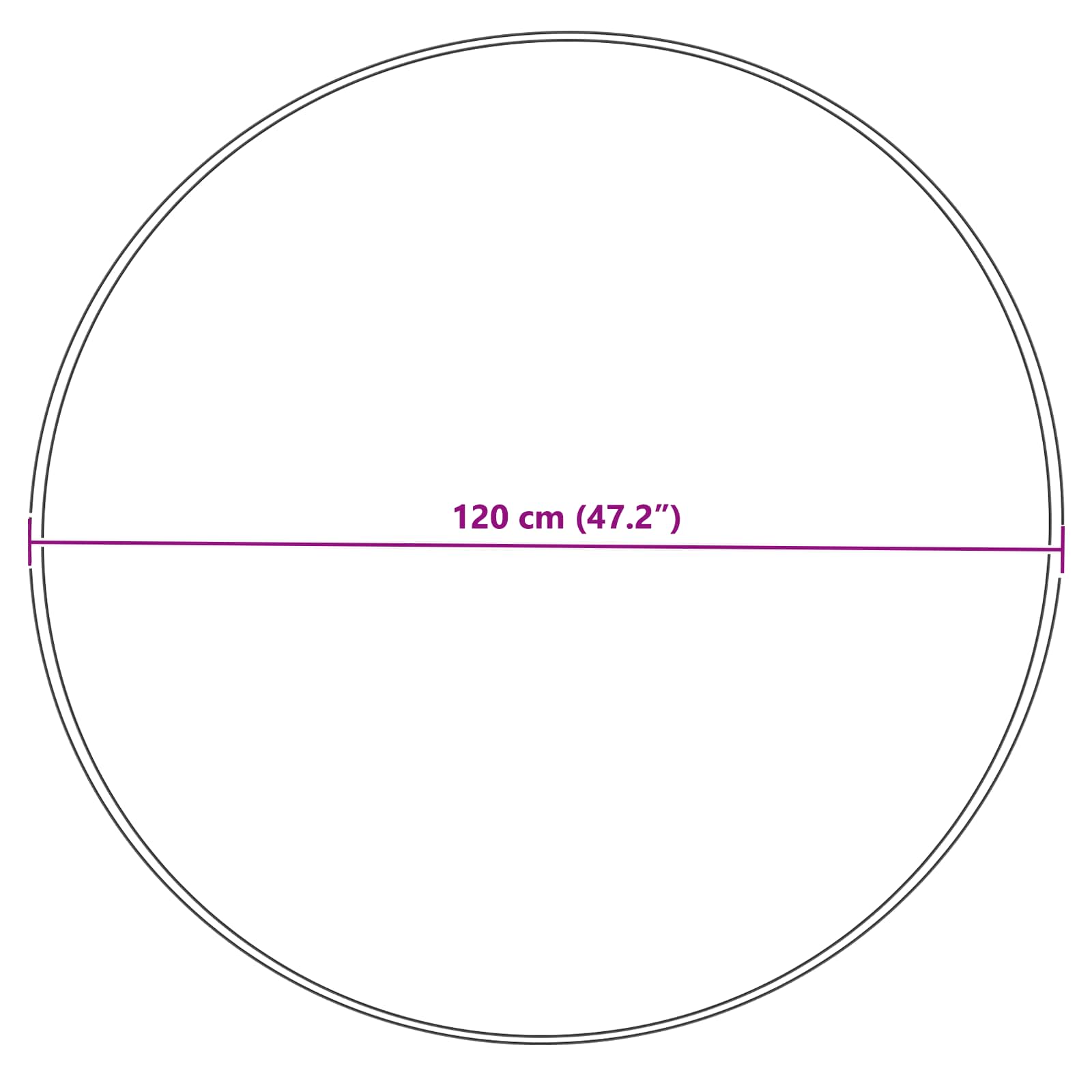 Tepih od umjetne ovčje kože TAFALLA Siva Ø 120 cm Poliester