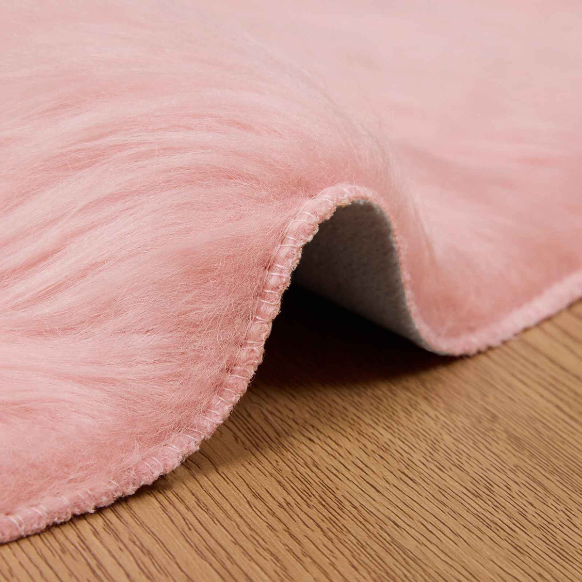 Tepih od umjetne ovčje kože TAFALLA Ružičasta Ø 160 cm