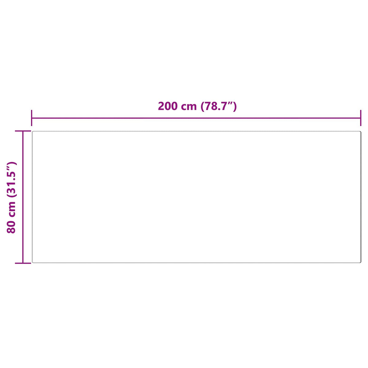 Tepih od umjetne ovčje kože TAFALLA Antracit 80 x 200 cm