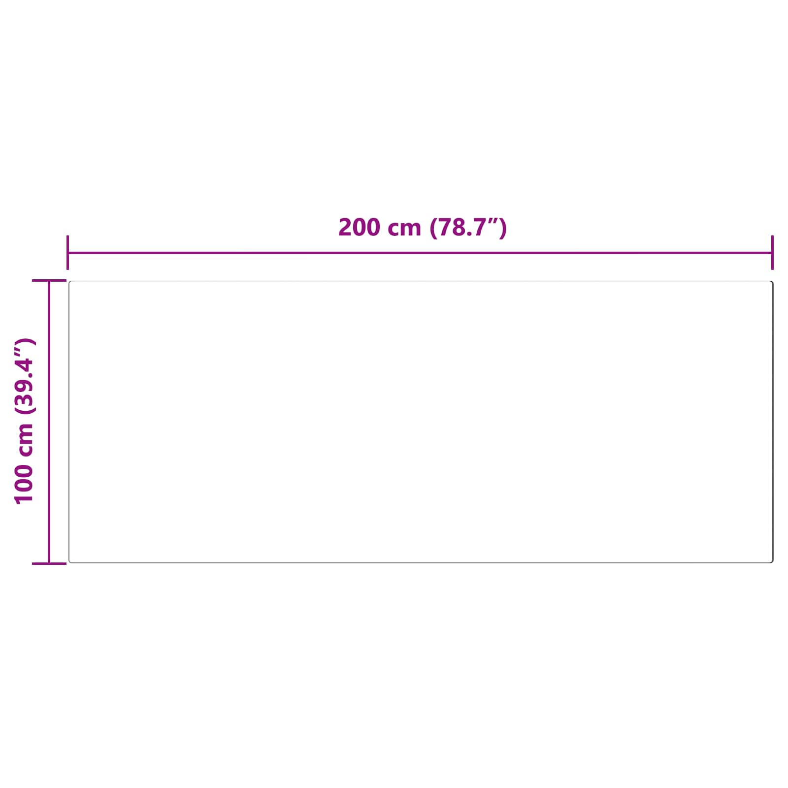 Tepih od umjetne ovčje kože TAFALLA Antracit 100 x 200 cm