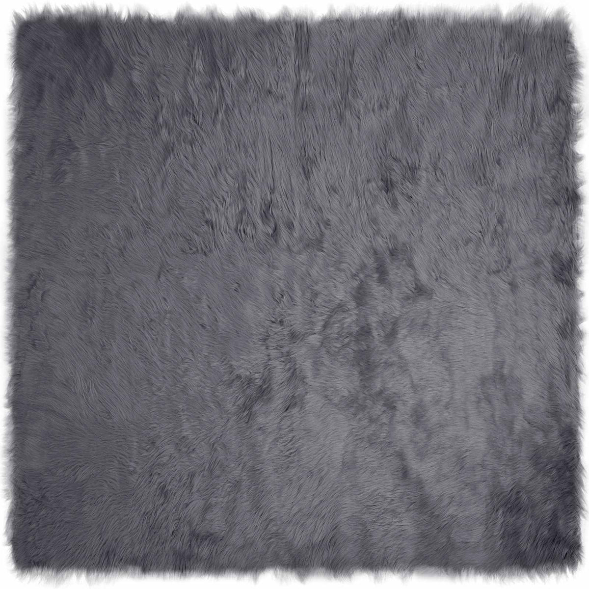 Tepih od umjetne ovčje kože TAFALLA Antracit 200 x 200 cm