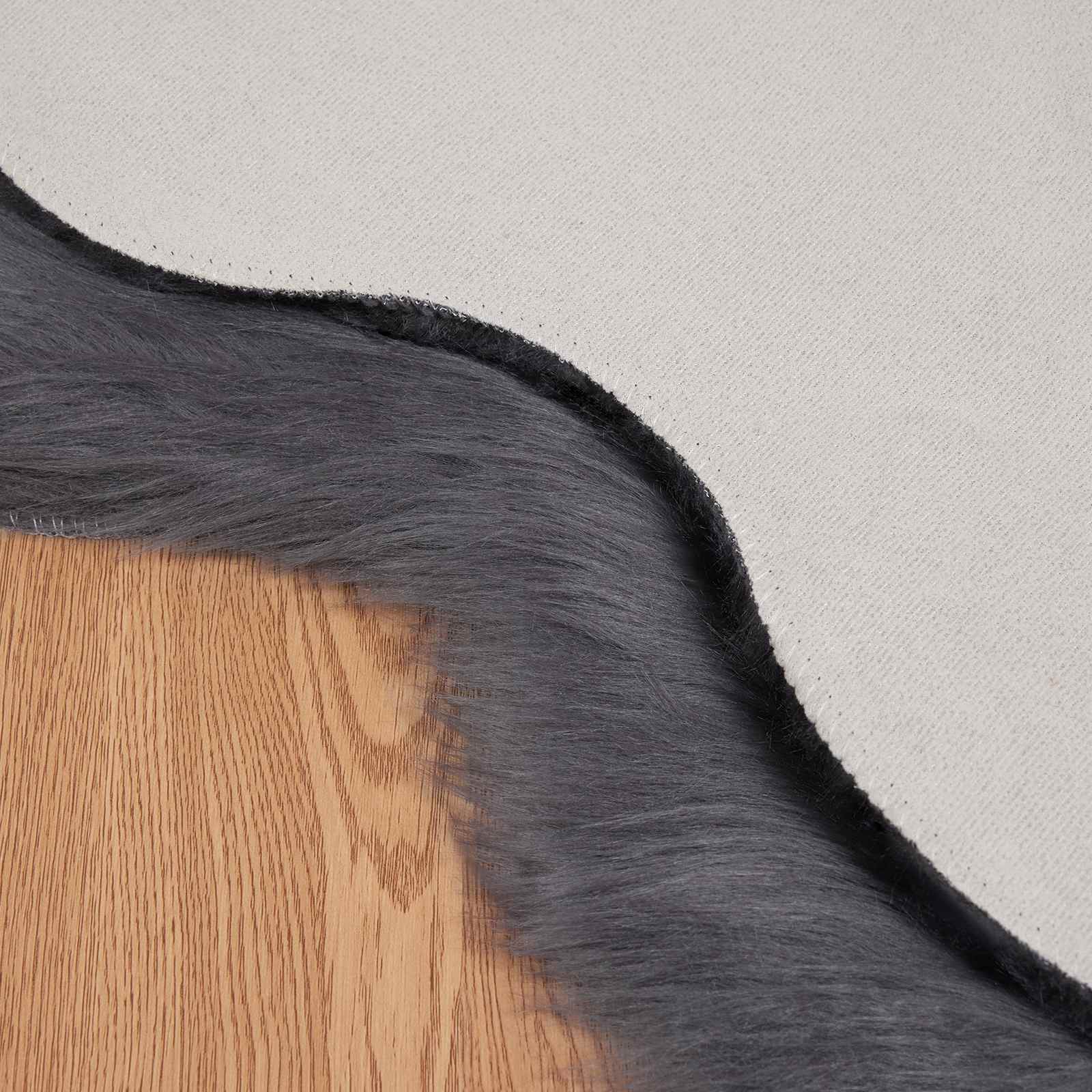 Tepih od umjetne ovčje kože TAFALLA Antracit 50 x 80 cm