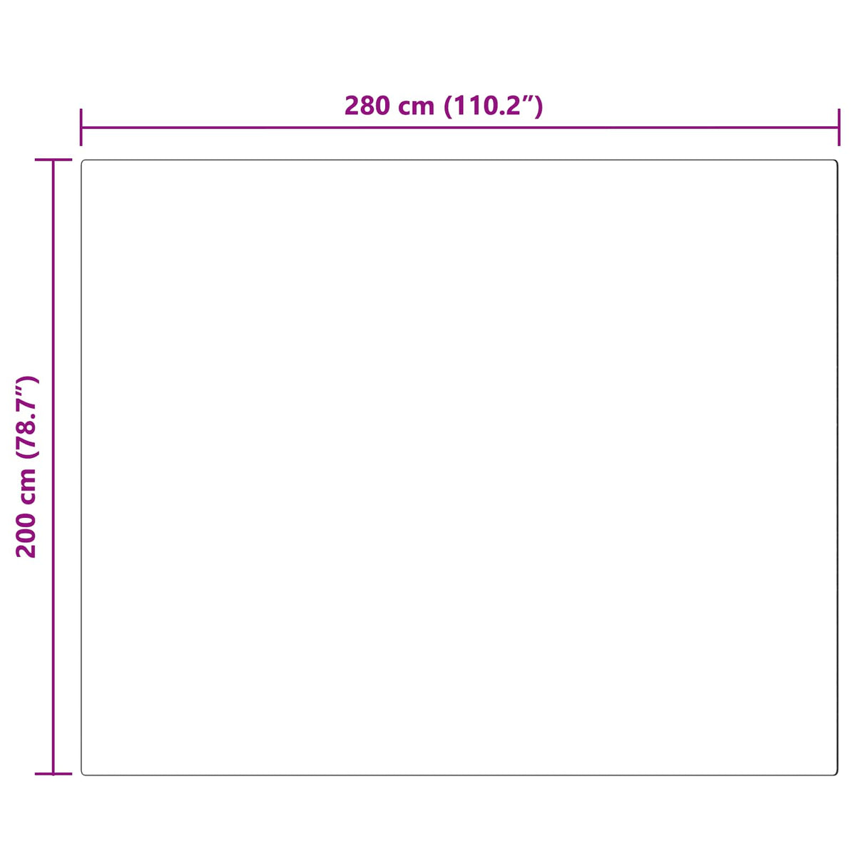 Protuklizni tepih od umjetnog zečjeg krzna OLITE Bijela 200 x 280 cm