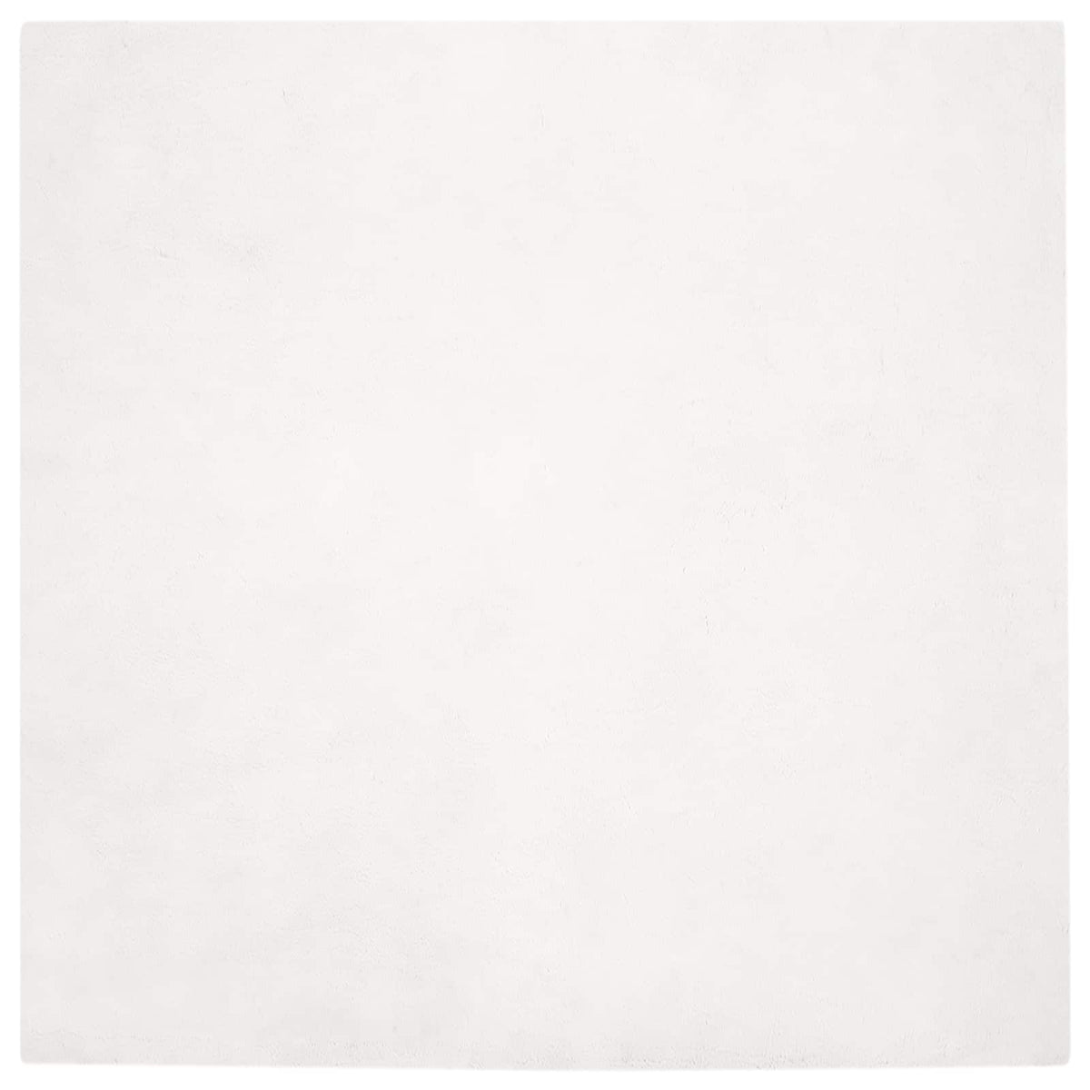 Protuklizni tepih od umjetnog zečjeg krzna OLITE Bijela 160 x 160 cm