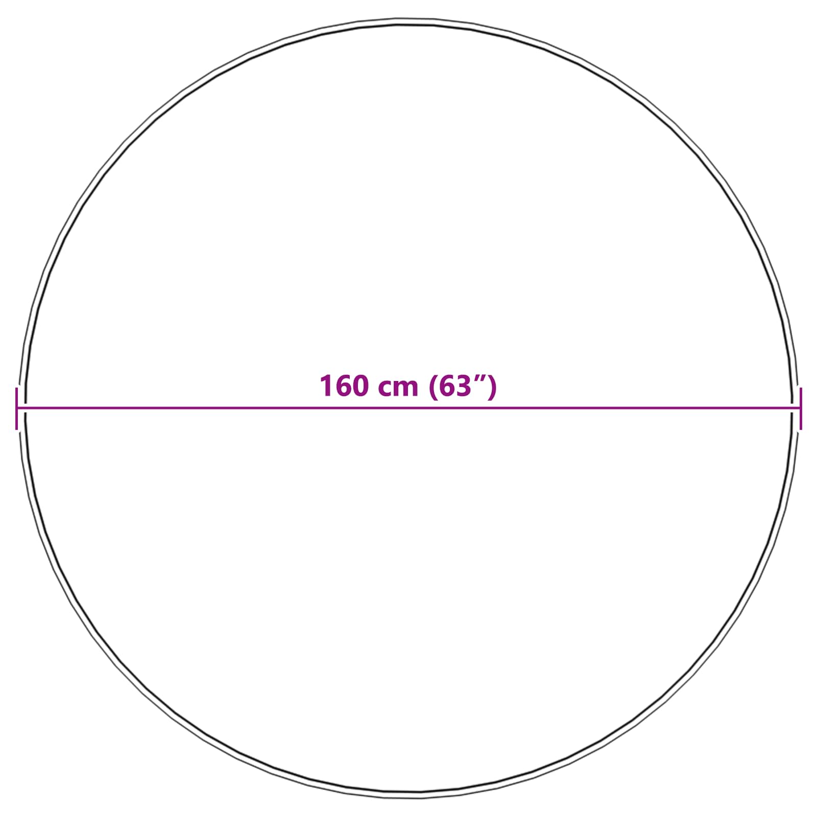 Protuklizni tepih od umjetnog zečjeg krzna OLITE Bež Ø 160 cm