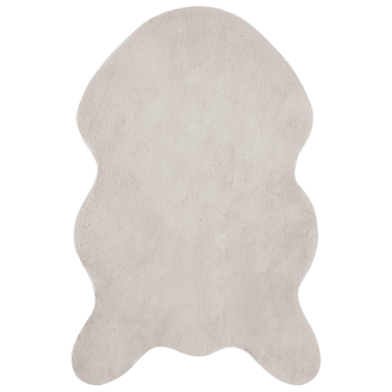 Protuklizni tepih od umjetnog zečjeg krzna OLITE Bež 50 x 80 cm